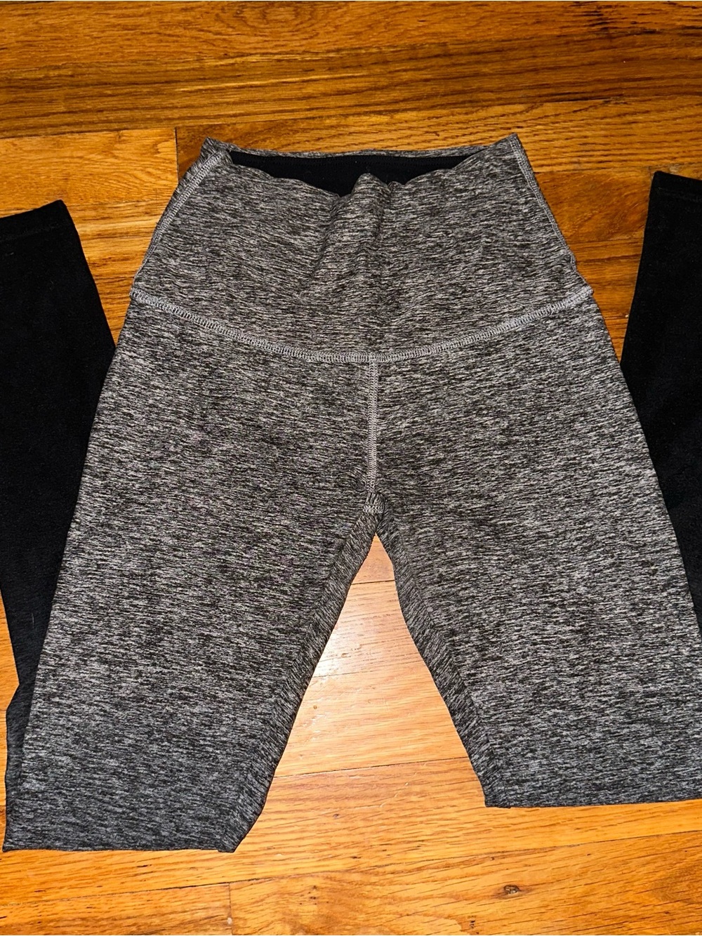 Beyond Yoga Grey Heather High-Waist Leggings